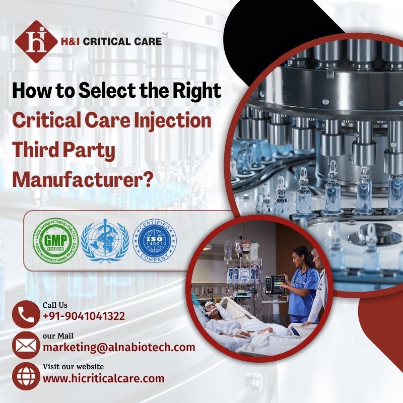 Critical Care Injection Third Party Manufacturer