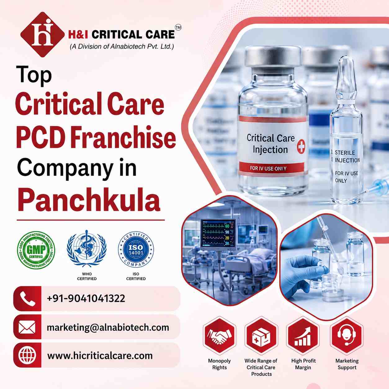 Top Critical Care PCD Franchise Company in Panchkula